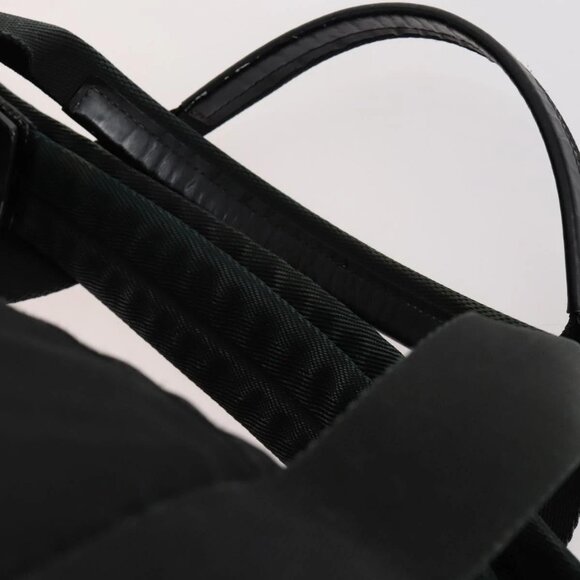 PRADA Shoulder Bag Nylon Leather 2 Set Khaki Black Auth gh1001 - Picture 14 of 16